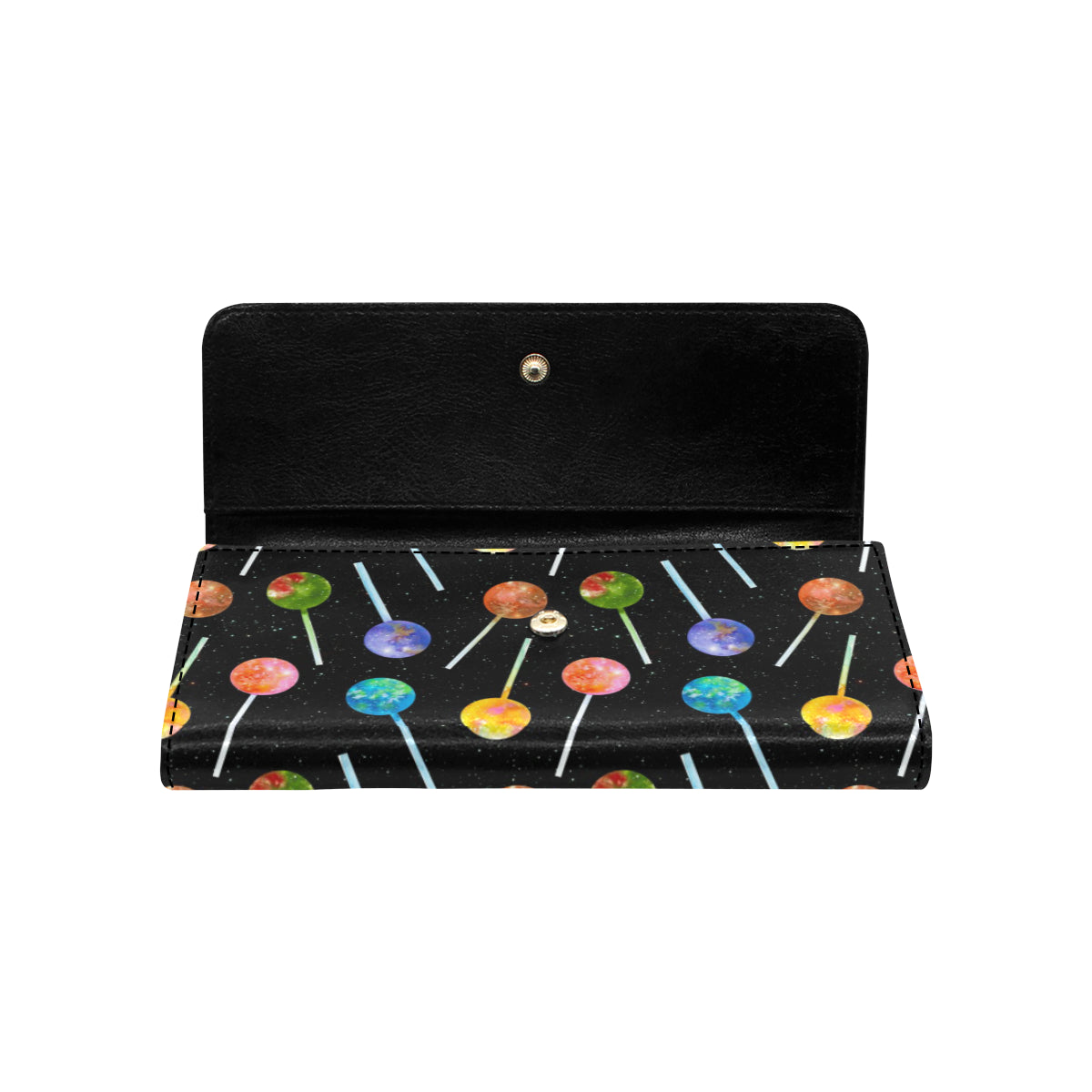 Lollipop Pattern Print Design LL04 Women's Trifold Wallet