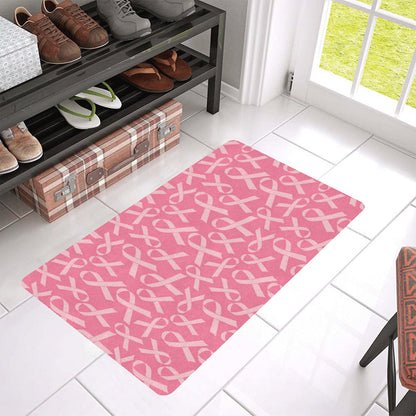 Breast Cancer Awareness Themed Rubber Doormat