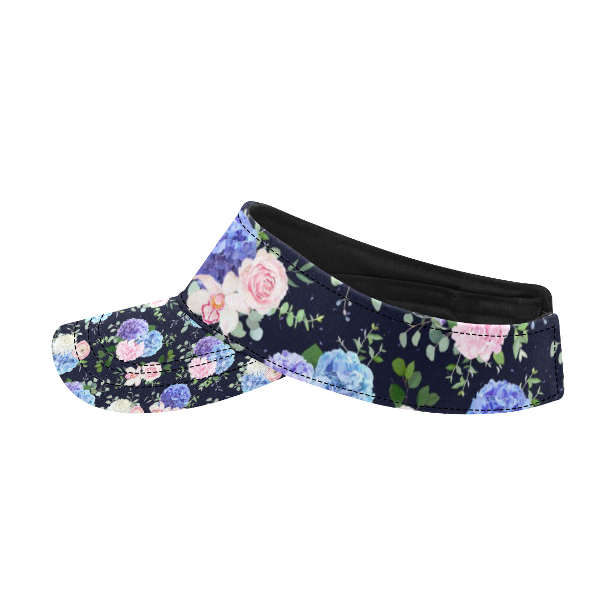 Hydrangea Pattern Print Design HD01 Unisex Sun Visor