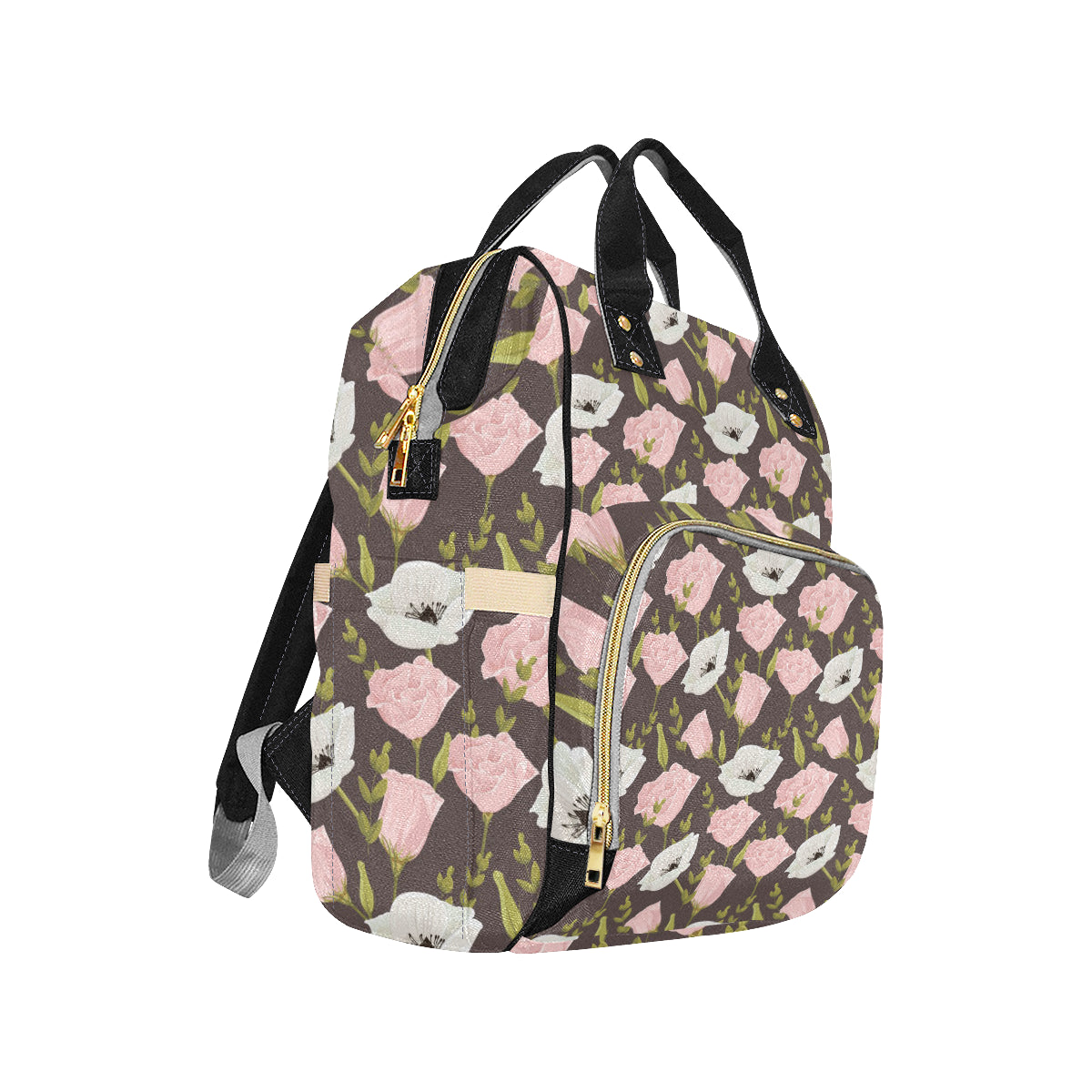 Anemone Pattern Print Design AM011 Diaper Bag Backpack
