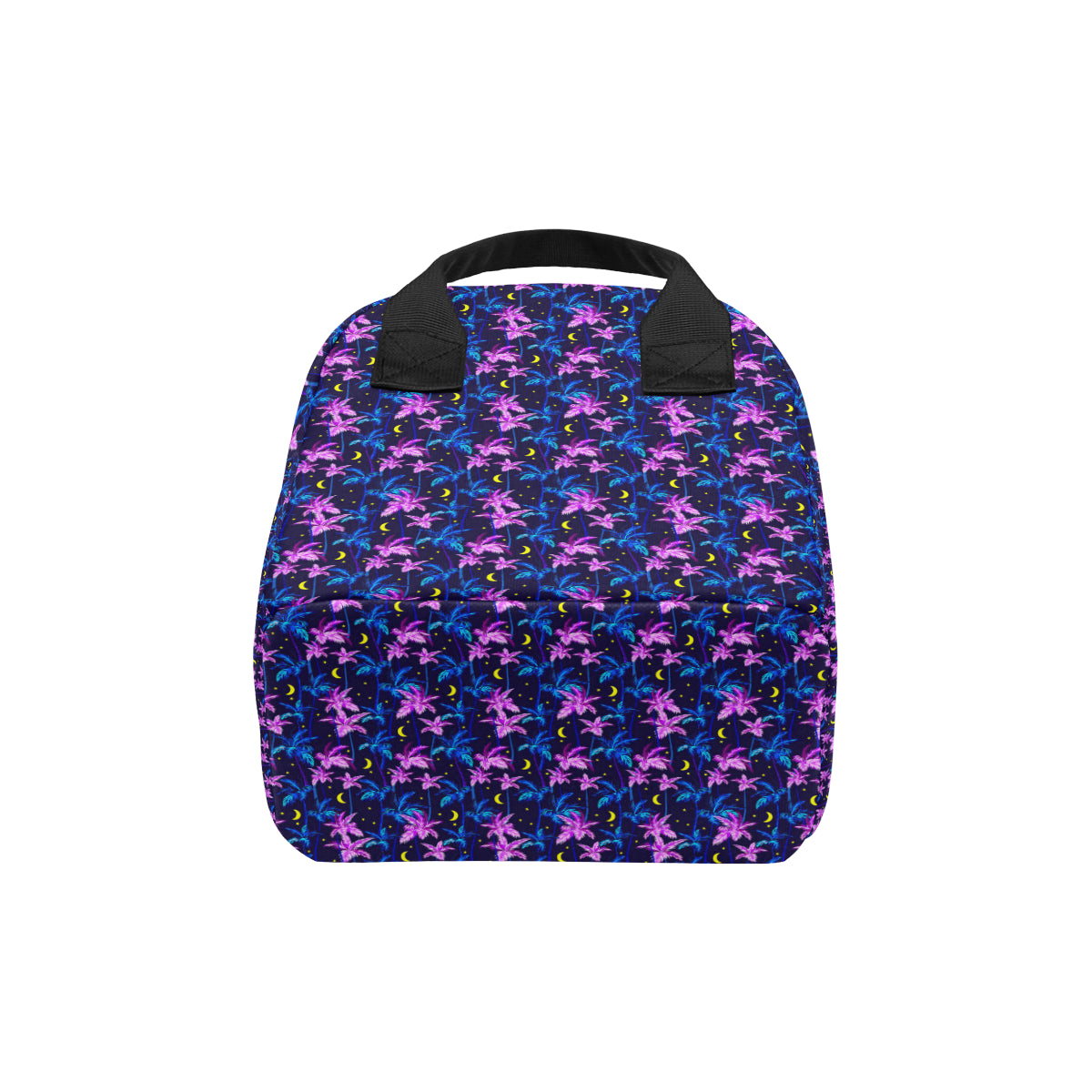 Palm Tree Night Scene Design Print Insulated Lunch Bag