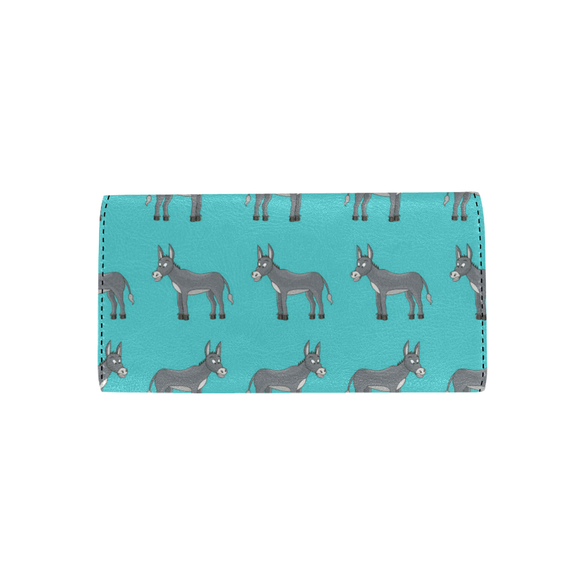 Donkey Pattern Print Design 01 Women's Trifold Wallet