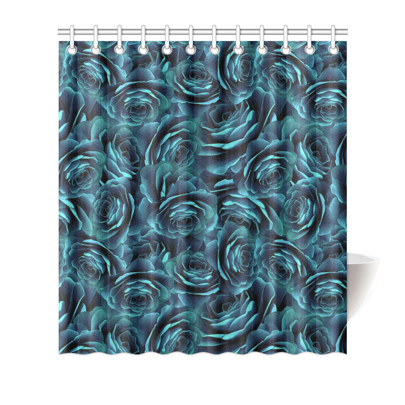 Camellia Pattern Print Design CM04 Shower Curtain