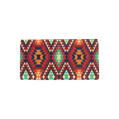 Native Pattern Print Design A07 Women's Trifold Wallet