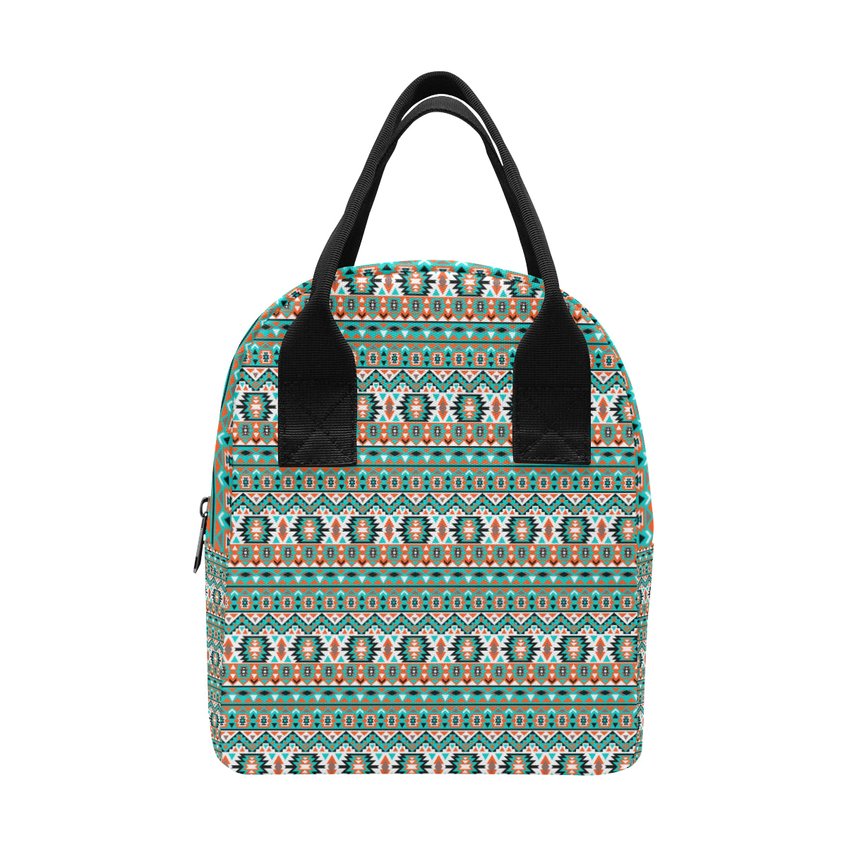 Indian Navajo Ethnic Themed Design Print Insulated Lunch Bag