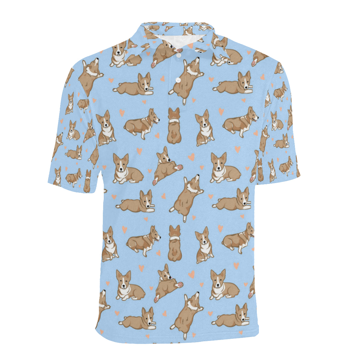 Pembroke Welsh Corgis Pattern Print Design A05 Men Polo Shirt