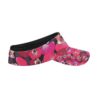 Orchid Red Pattern Print Design OR05 Unisex Sun Visor