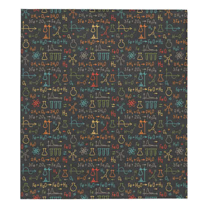 Chemical Pattern Print Design 03 Premium Quilt