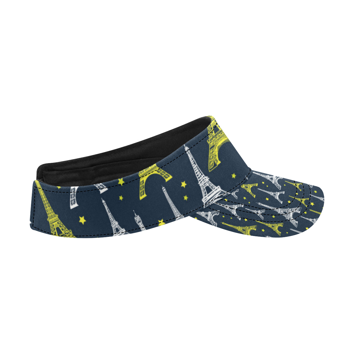 Eiffel Tower Star Print Unisex Sun Visor
