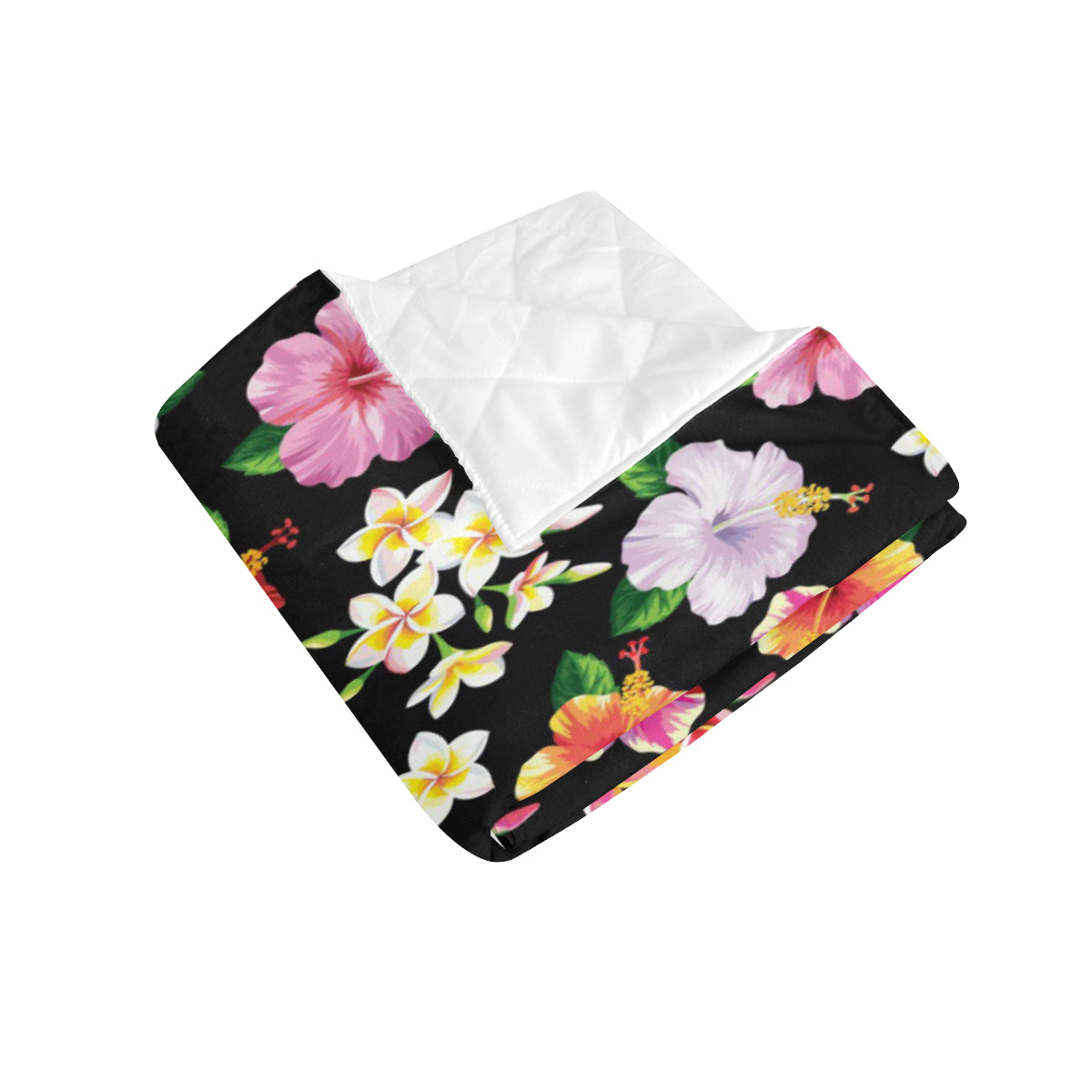 Hibiscus Pattern Print Design HB025 Premium Quilt