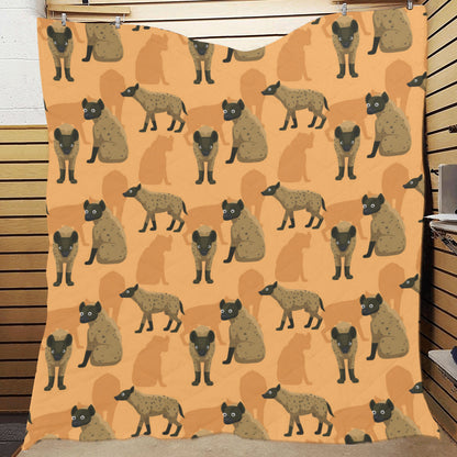 Hyena Pattern Print Design 01 Premium Quilt