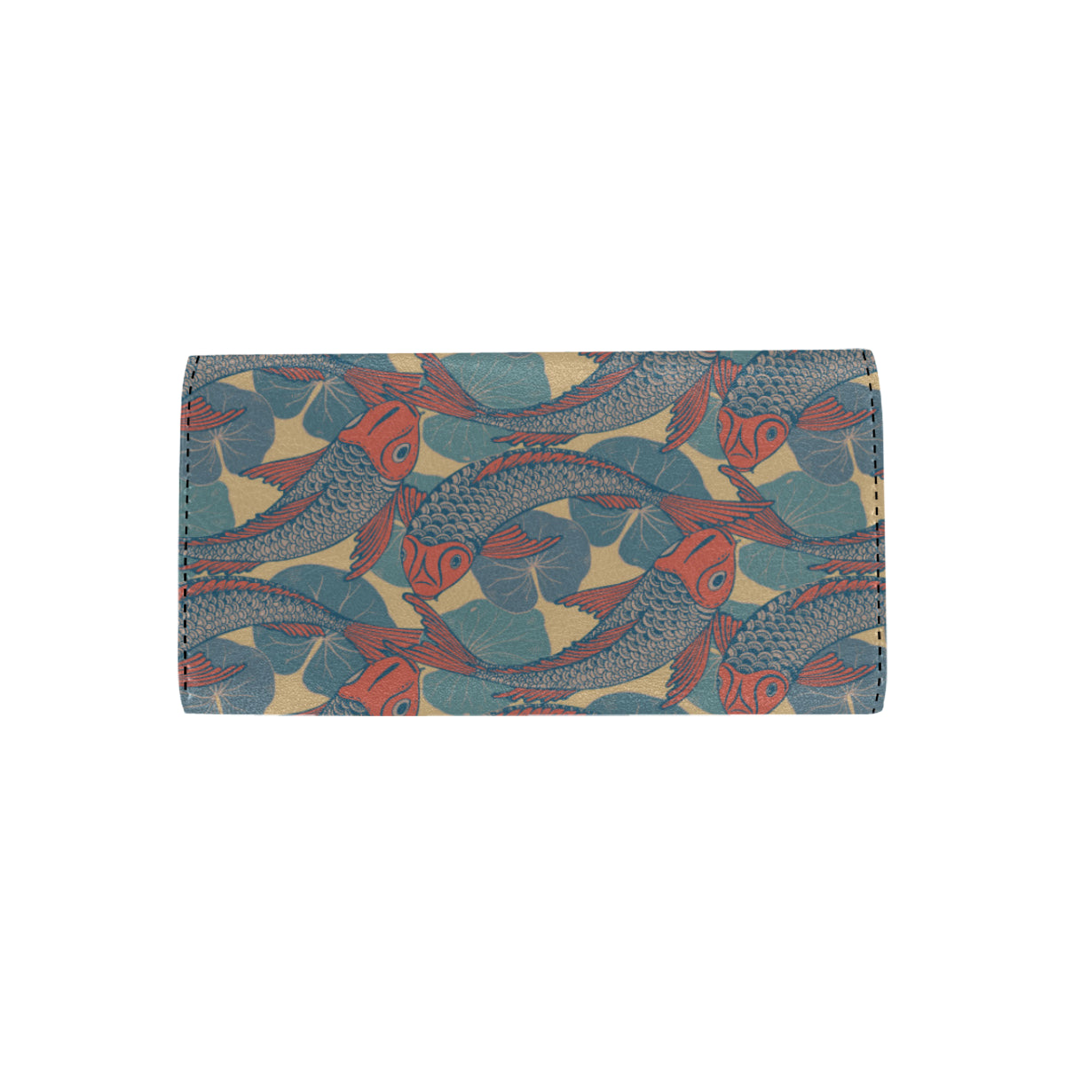 Pisces Pattern Print Design A01 Women's Trifold Wallet
