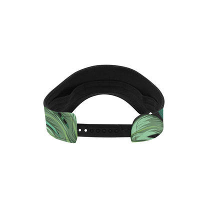 Green Fresh Tropical Palm Leaves Unisex Sun Visor