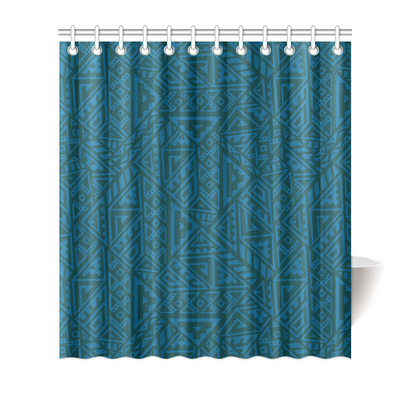 Maori Pattern Print Design 03 Shower Curtain