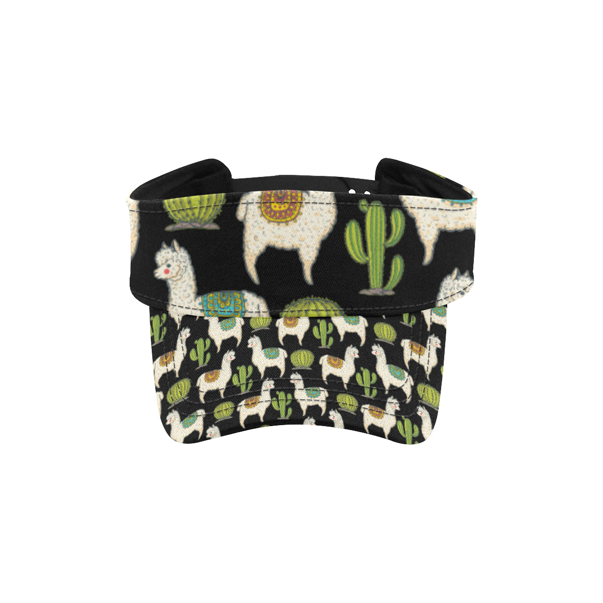 Alpaca Cactus Pattern Print Design 07 Unisex Sun Visor