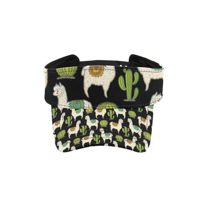 Alpaca Cactus Pattern Print Design 07 Unisex Sun Visor