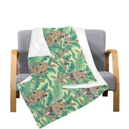 Leopard Pattern Print Design 03 Premium Quilt