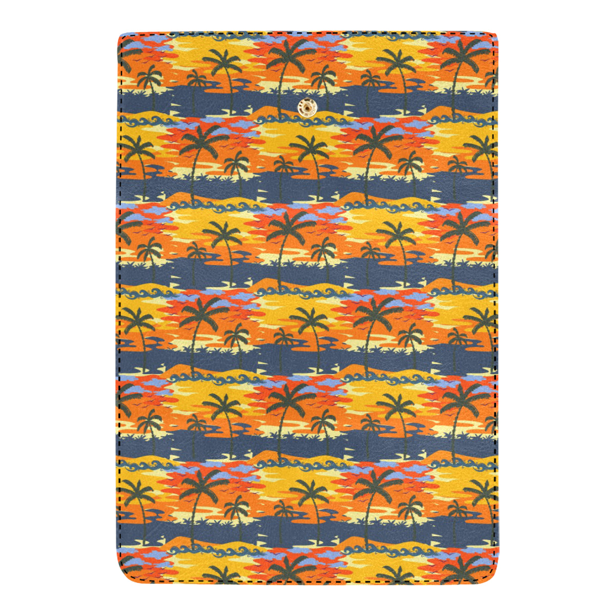 Palm Tree Pattern Print Design PT010 Women's Trifold Wallet