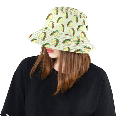 Taco Pattern Print Design TC05 Unisex Bucket Hat