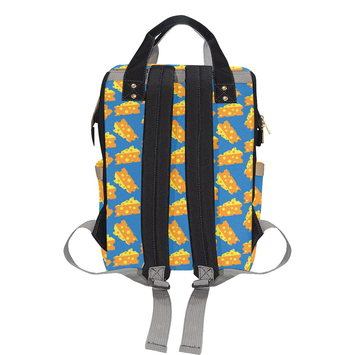 Cheese Pattern Print Design 05 Diaper Bag Backpack