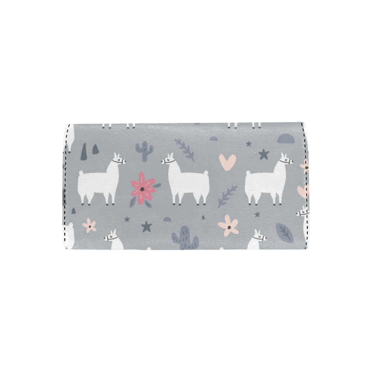 Llama Pattern Print Design 010 Women's Trifold Wallet