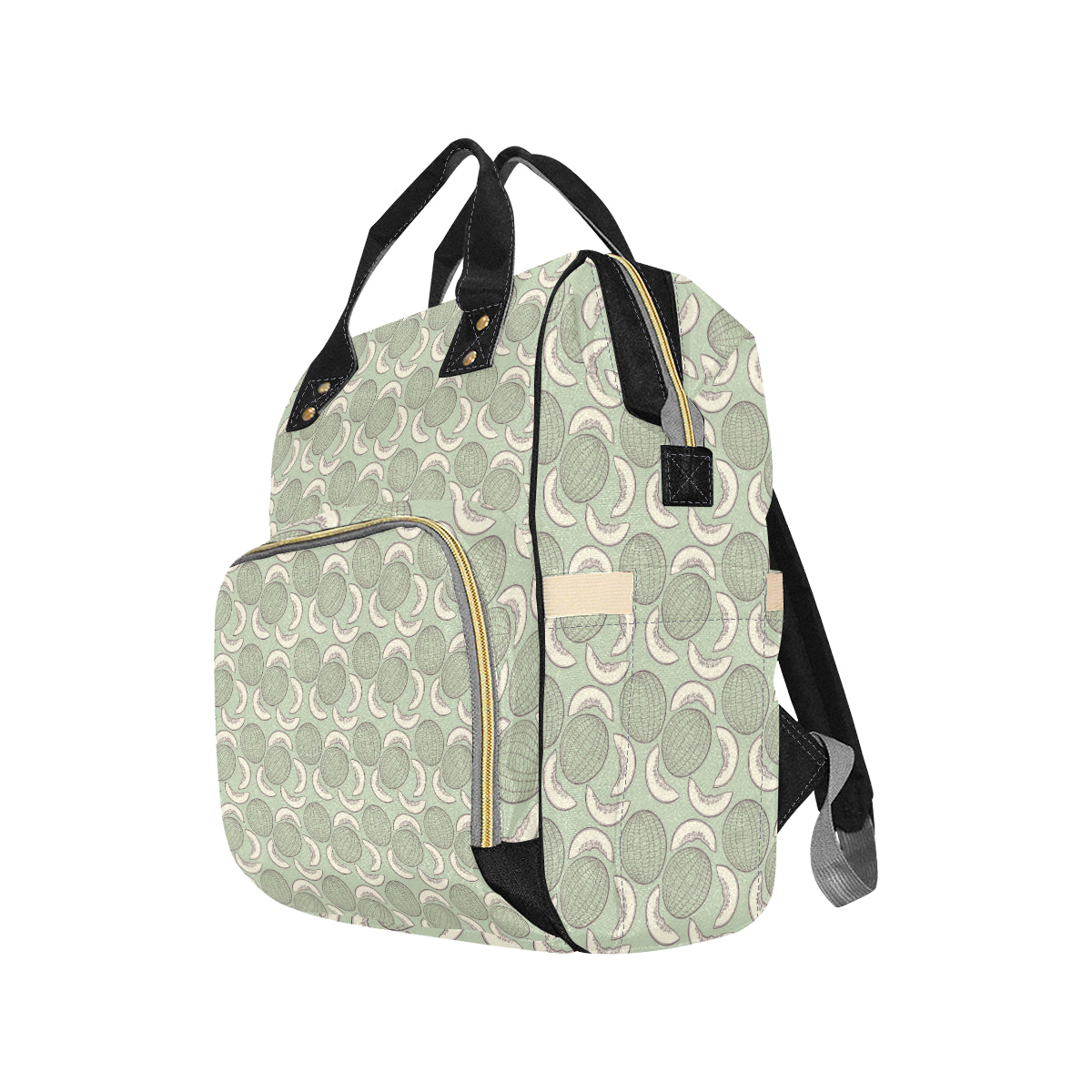 Cantaloupe Pattern Print Design 01 Diaper Bag Backpack