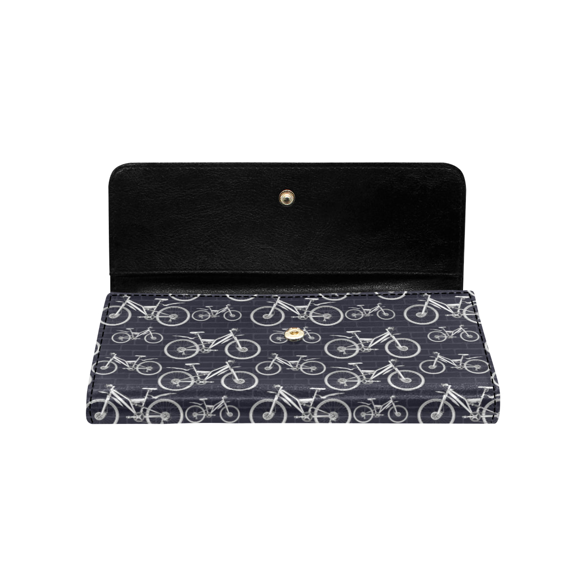Mountain bike Pattern Print Design 02 Women's Trifold Wallet