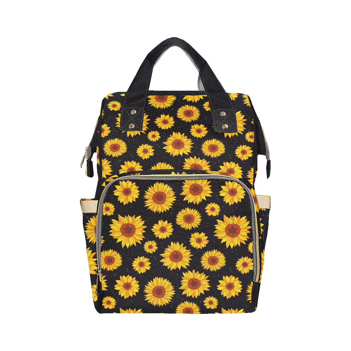 Sunflower Pattern Print Design SF09 Diaper Bag Backpack