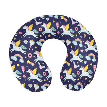 Pegasus Pattern Print Design 05 U-Shaped Travel Neck Pillow