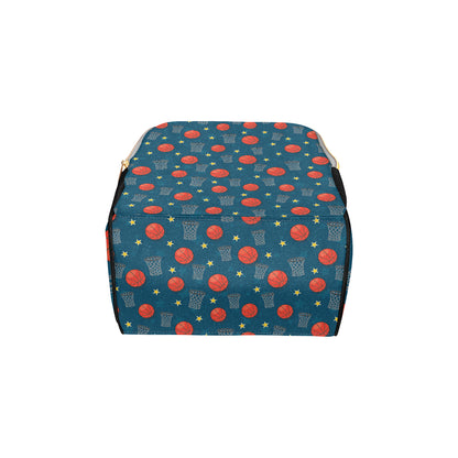Basketball Classic Print Pattern Diaper Bag Backpack