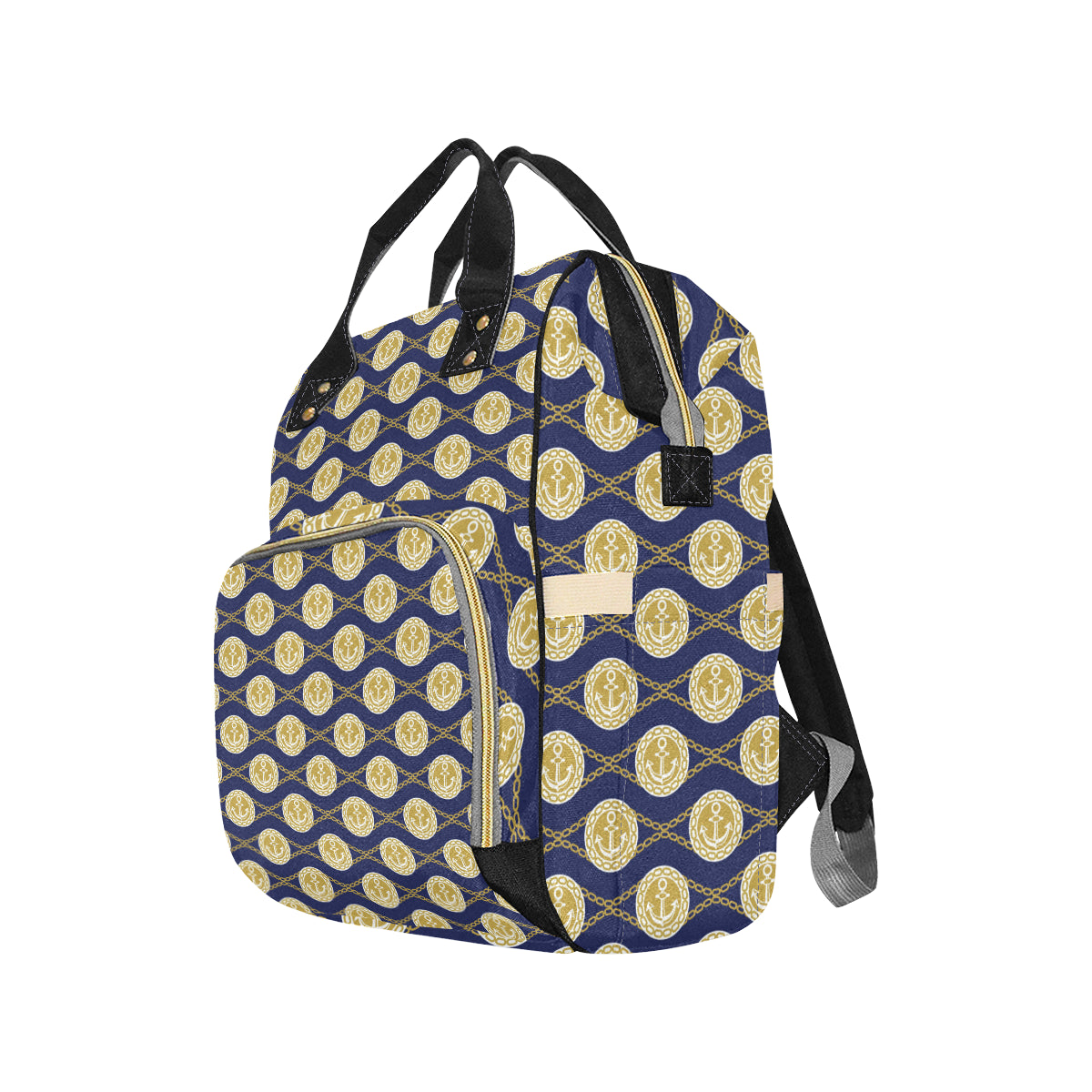 Anchor Luxury Pattern Diaper Bag Backpack