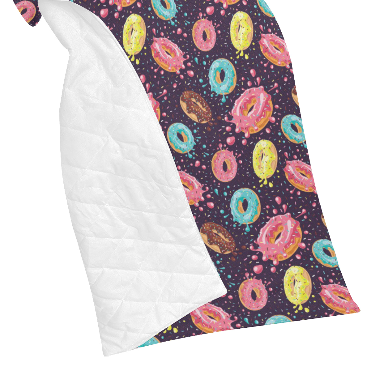Donut Pattern Print Design DN03 Premium Quilt