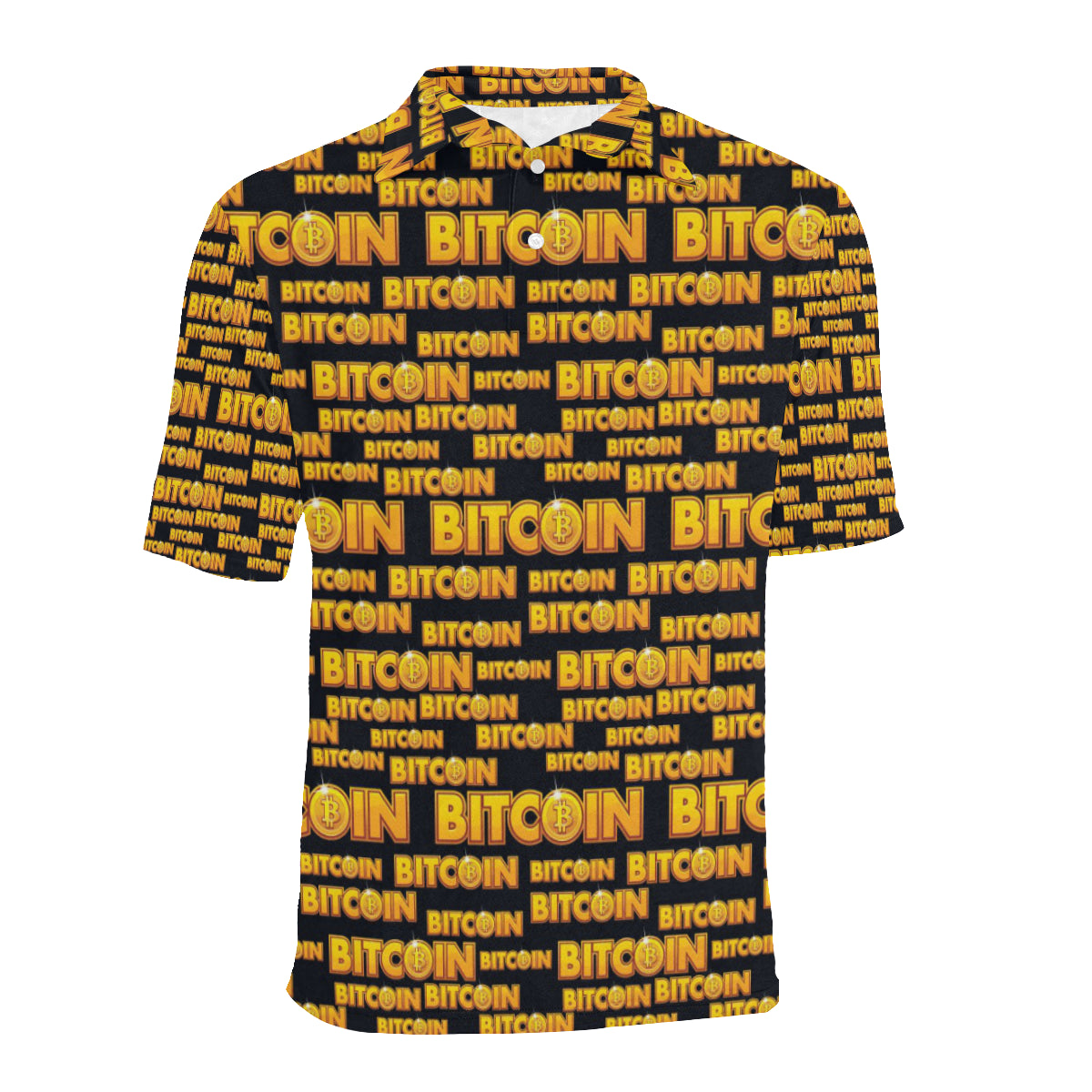 Bitcoin Pattern Print Design DO03 Men Polo Shirt