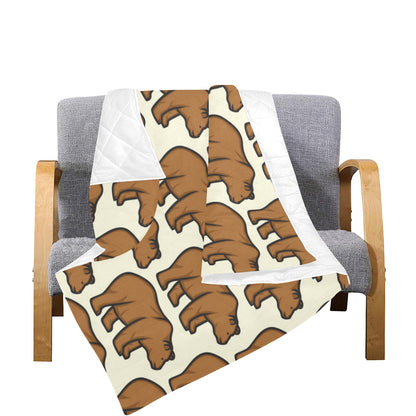 Bear Pattern Print Design BE05 Premium Quilt