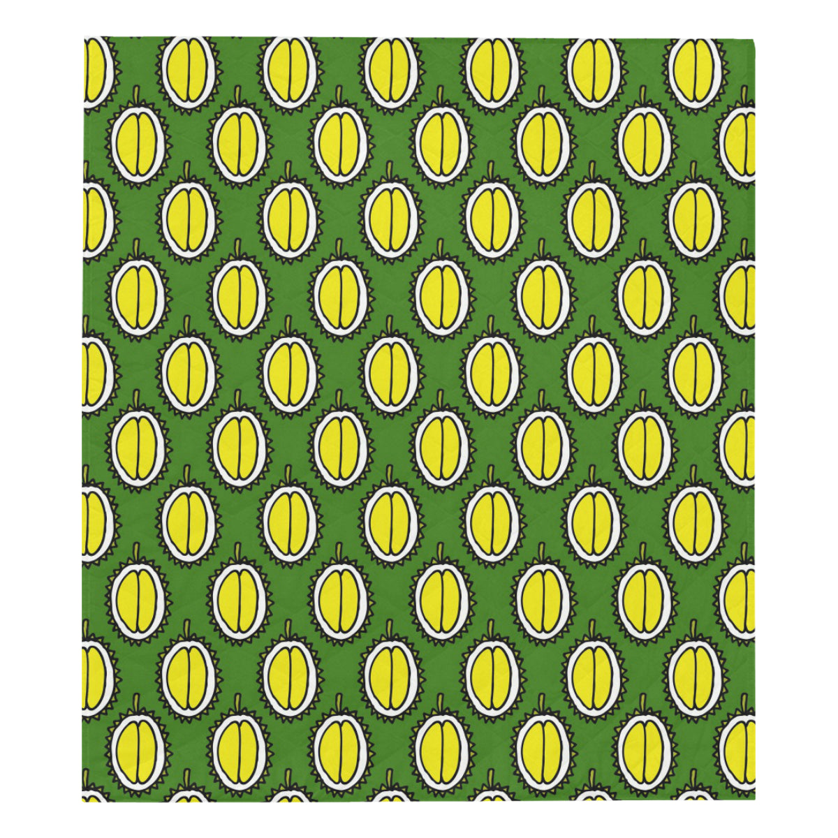 Durian Pattern Print Design DR01 Premium Quilt