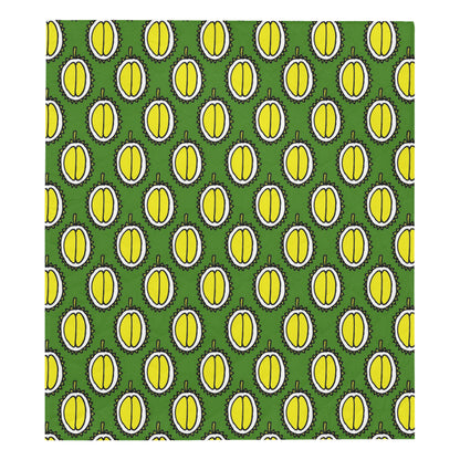 Durian Pattern Print Design DR01 Premium Quilt