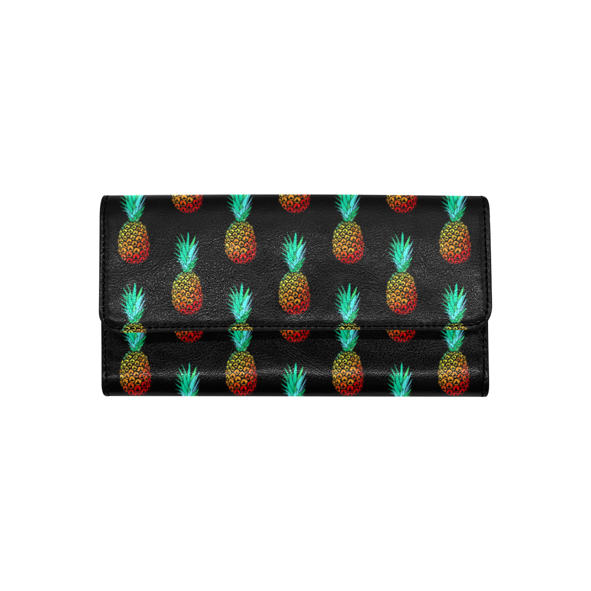 Pineapple Pattern Print Design A05 Women's Trifold Wallet