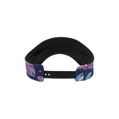 Feather Aztec Design Print Unisex Sun Visor