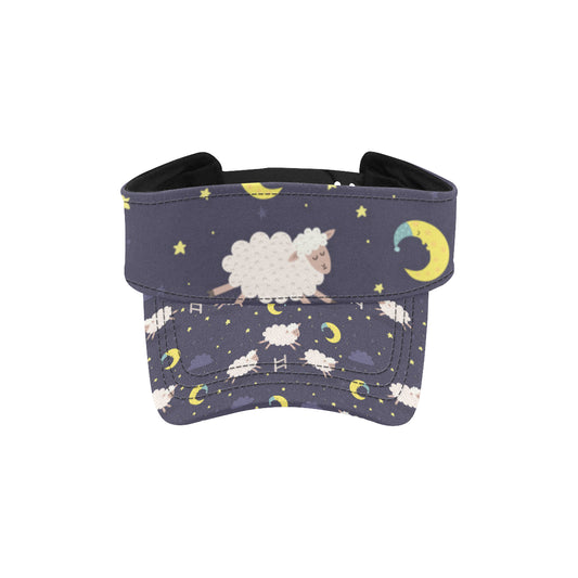Sheep Night Pattern Print Design 02 Unisex Sun Visor
