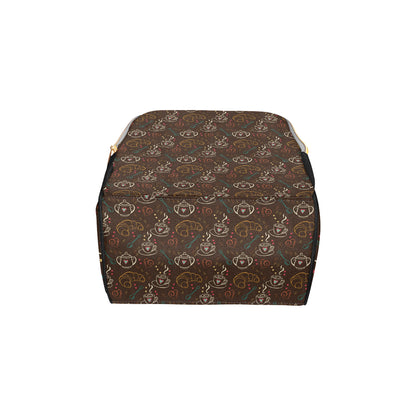 Coffee Pattern Print Design 06 Diaper Bag Backpack