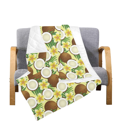 Coconut Pattern Print Design CN02 Premium Quilt