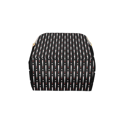 Baseball Pattern Print Design 03 Diaper Bag Backpack