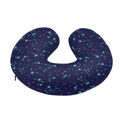 Constellation Pattern Print Design 01 U-Shaped Travel Neck Pillow