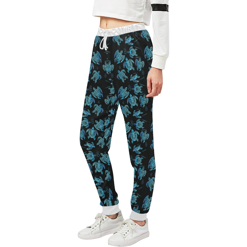 Tribal Turtle Polynesian Themed Design Unisex Sweatpants
