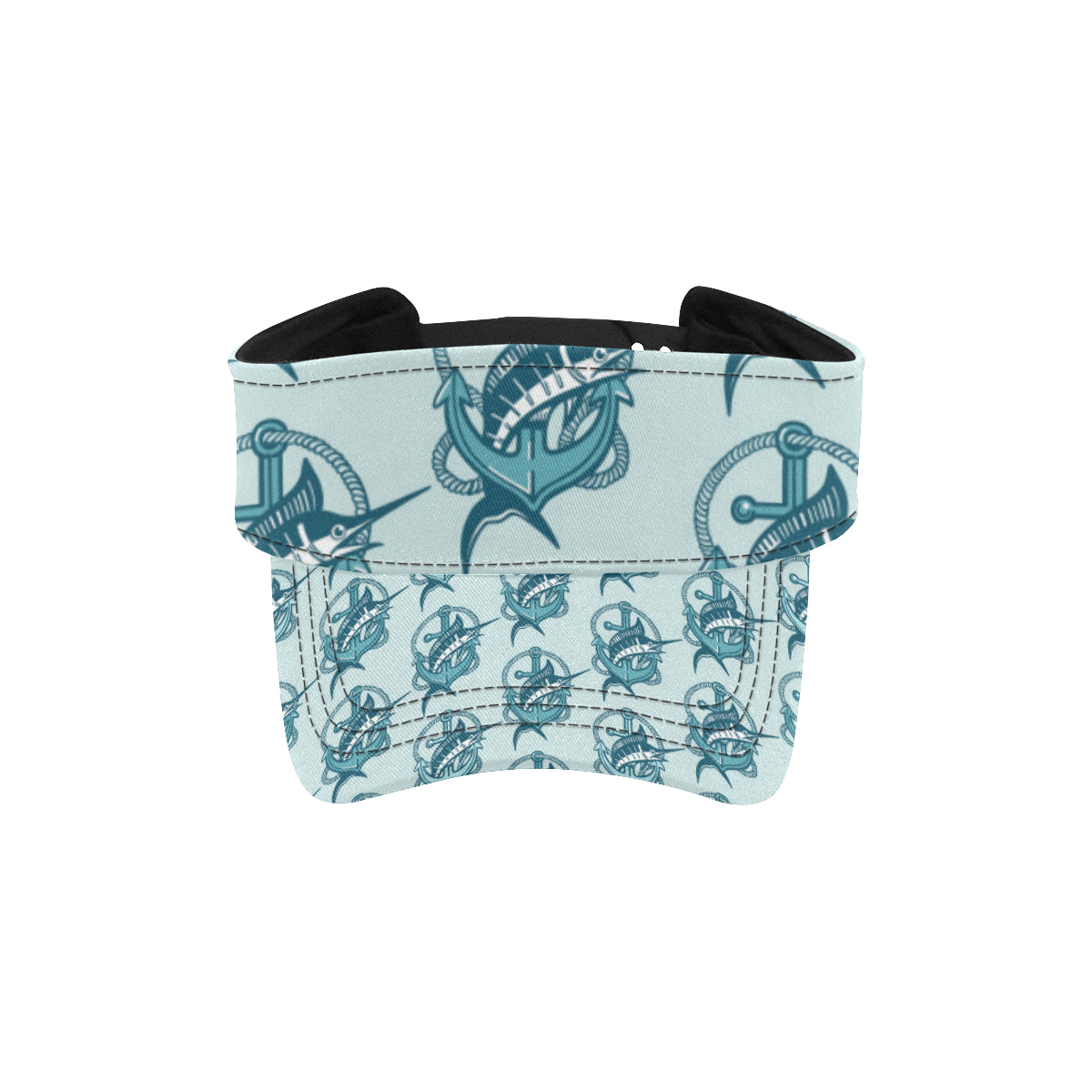 Swordfish Pattern Print Design 03 Unisex Sun Visor