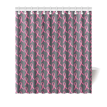 Breast Cancer Awareness Pattern Shower Curtain