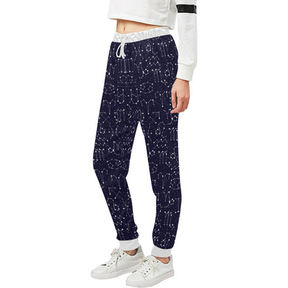 Zodiac Pattern Design Print Unisex Sweatpants