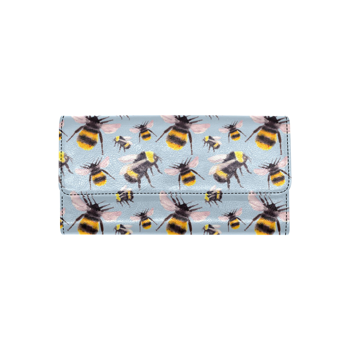 Bee Pattern Print Design BEE08 Women's Trifold Wallet
