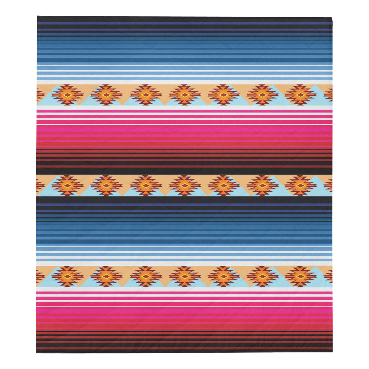 Mexican Pattern Print Design 03 Premium Quilt