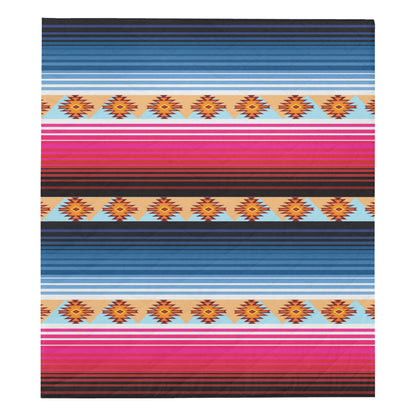 Mexican Pattern Print Design 03 Premium Quilt